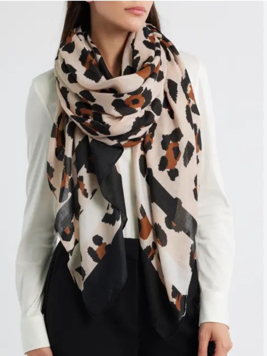 Sole Society Accessories - Sole Society Leopard Print Scarf